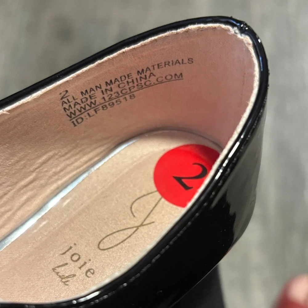 Joie Black Patent Kids Dress Shoes - Picture 2 of 5